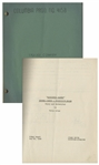 Moe Howards 25pp. Script Dated May 1950 for The Stooges Film Dont Throw That Knife, Working Title Noncensus Takers -- With Extra Page of Script Revisions & Call Sheet -- Very Good Plus